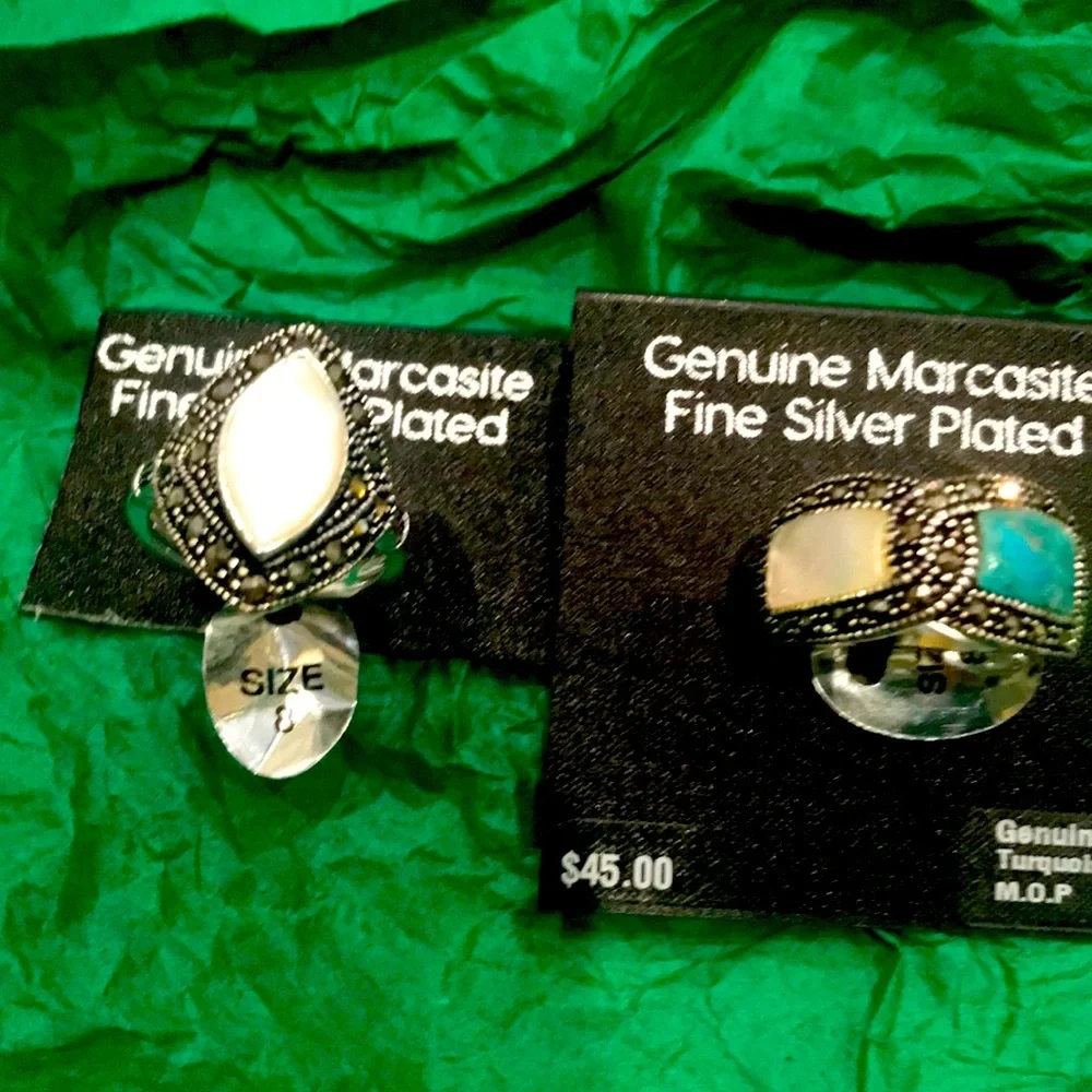 Two ring silver plated - Picture 1 of 2